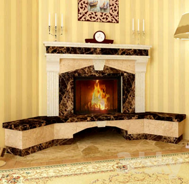Fireplace corner classic