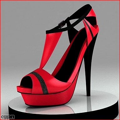 High heel shoe3d model