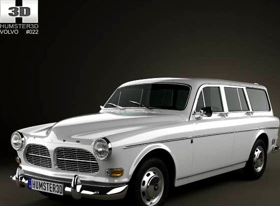 3D model of Volvo Amazon wagon 1961