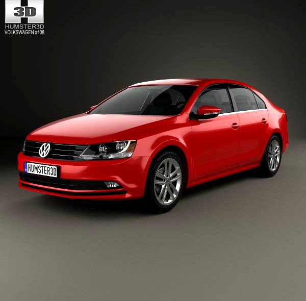 3D model of Volkswagen Jetta 2015