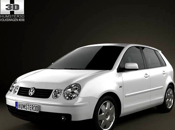 3D model of Volkswagen Polo Mk4 5-door 2001