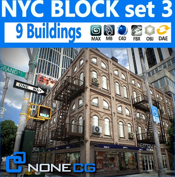 New York City Block #33d model