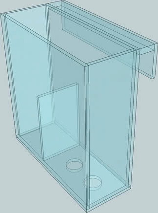 Overflow Box Generic 1200gph 3d model