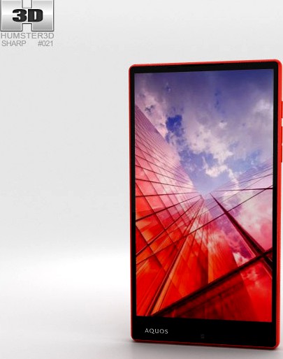 3D model of Sharp Aquos Xx Red