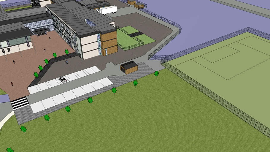 St modans high school stirling 3d model