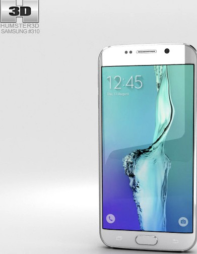 3D model of Samsung Galaxy S6 Edge Plus White Pearl