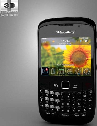 3D model of BlackBerry Curve 8520