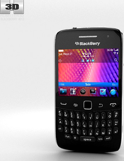 3D model of BlackBerry Curve 9360