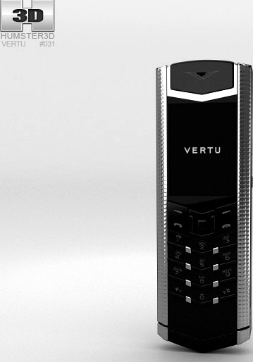 3D model of Vertu Signature Clous de Paris Stainless Steel