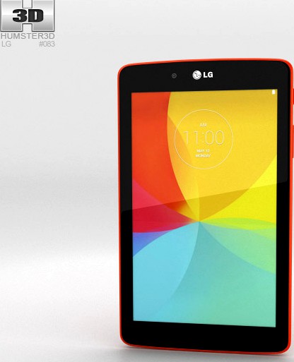 3D model of LG G Pad 7.0 Luminous Orange
