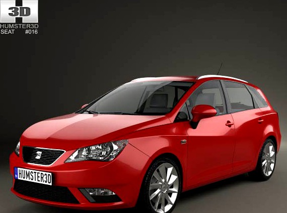 3D model of Seat Ibiza ST 2013