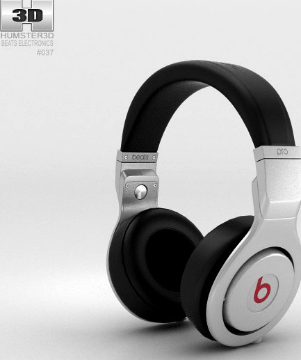 3D model of Beats Pro Over-Ear Headphones Infinite Black