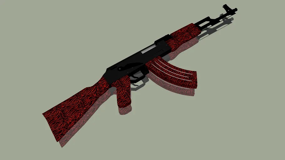 AK-47 Red Tiger Camo