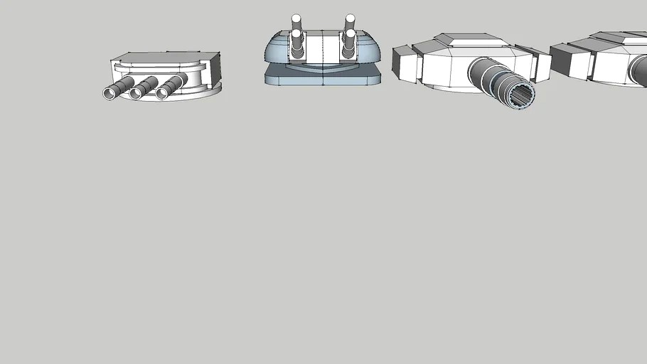 spaceship/seaship Turret pack(four of them)