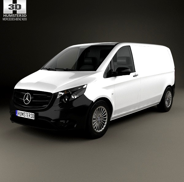 3D model of Mercedes-Benz Vito (W447) Panel Van L1 2014