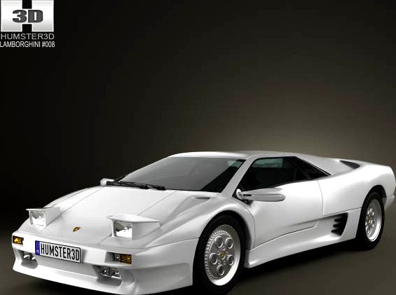 3D model of Lamborghini Diablo VT 1993