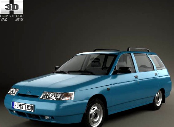 3D model of VAZ Lada 2111 wagon 1995