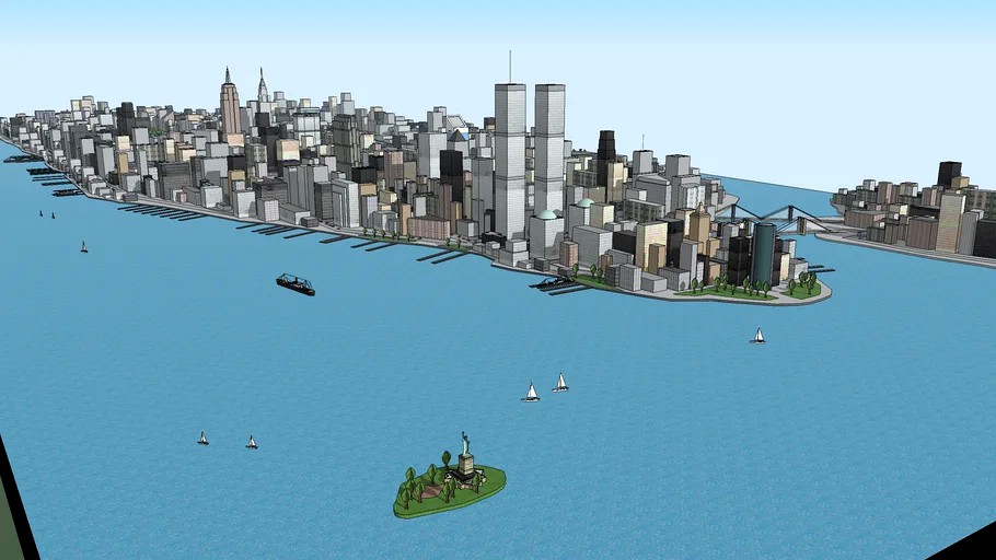 New York City (Manhattan) - complete city ( Very detailed and HUGE)