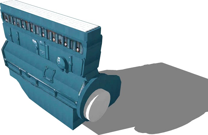 The First Stand alone Straight 8 engine on Google Sketchup