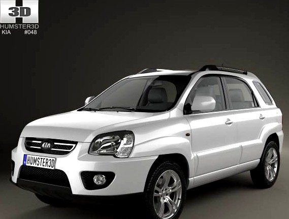 3D model of Kia Sportage 2008