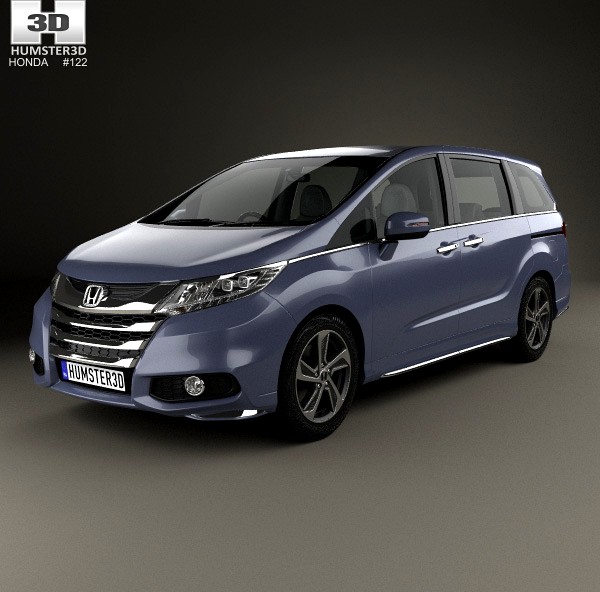 3D model of Honda Odyssey Absolute 2013