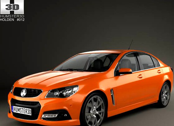 3D model of Holden VF Commodore Calais V SSV with HQ interior 2013