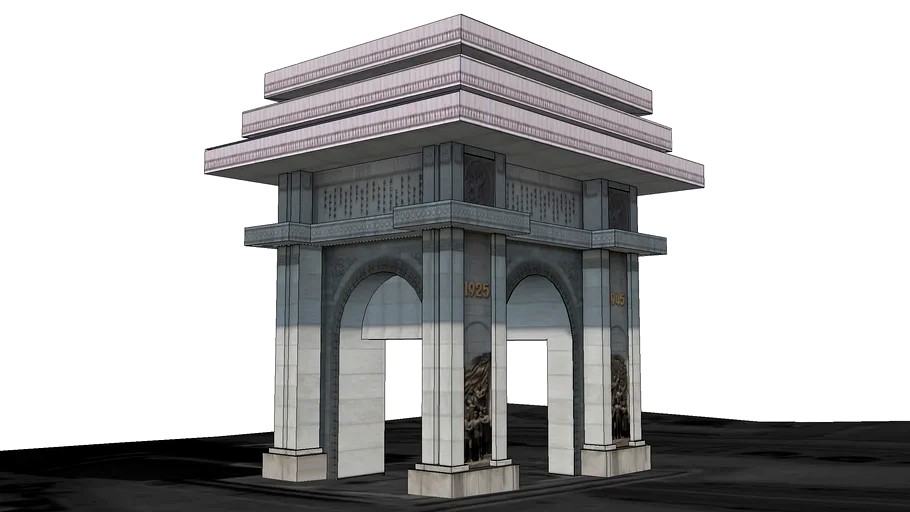 The Arch of Triumph in Pyongyang (Korean: 개선문)