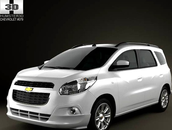 3D model of Chevrolet Spin 2012