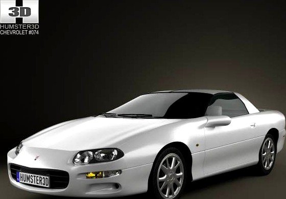 3D model of Chevrolet Camaro coupe 2000