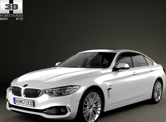 3D model of BMW 4 Series (F36) Gran Coupe Luxury Line 2013