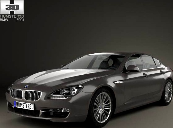 3D model of BMW 6 Series (F06) Gran Coupe 2012