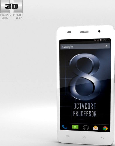 3D model of Lava Iris X8 White