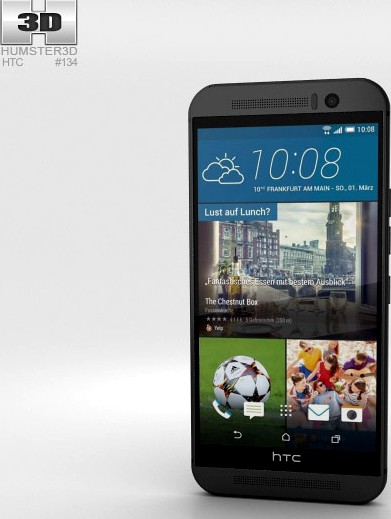 3D model of HTC One (M9) Gunmetal Gray