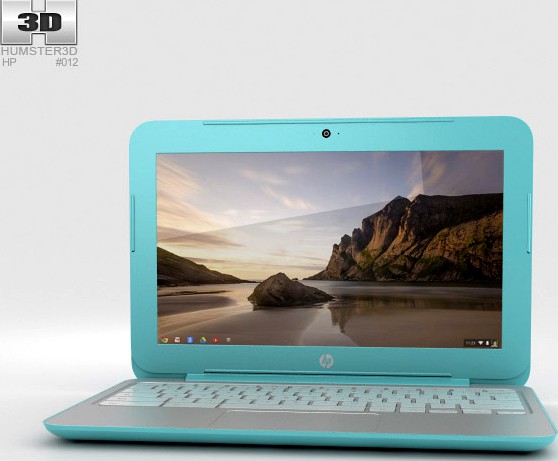 3D model of HP Chromebook 11 G3 Ocean Turquoise