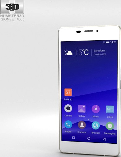 3D model of Gionee Elife S7 North Pole White