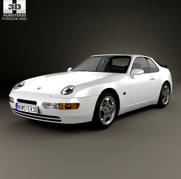 3D model of Porsche 968 1991