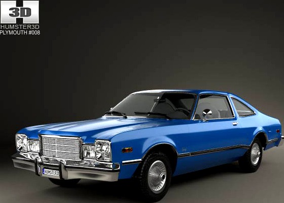 3D model of Plymouth Volare coupe 1977