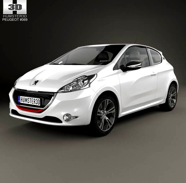 3D model of Peugeot 208 GTI 2013
