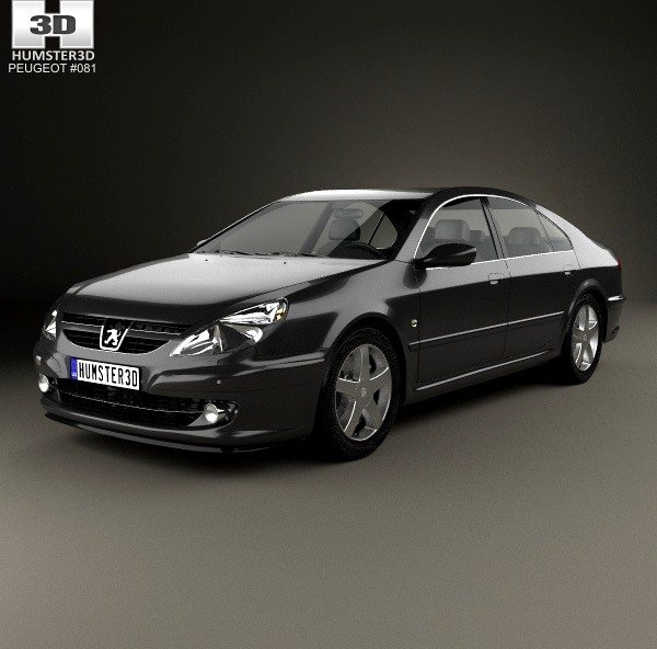 3D model of Peugeot 607 2004