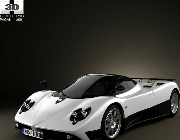 3D model of Pagani Zonda F 2005