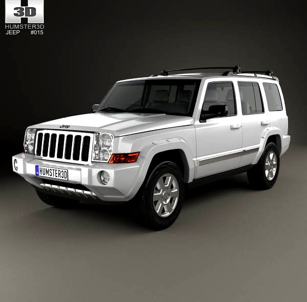 3D model of Jeep Commander (XK) Limited 2006