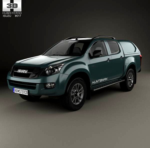 3D model of Isuzu D-Max Double Cab Huntsman 2014