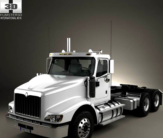 3D model of International PayStar Tractor Truck 2002