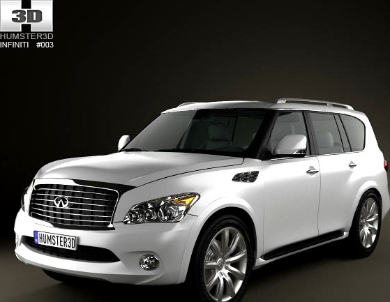 3D model of Infiniti QX80 2011