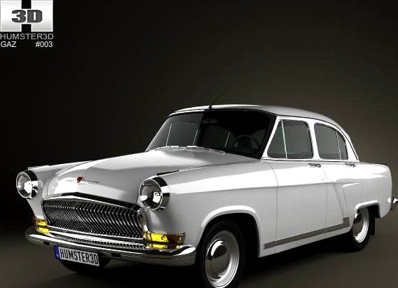 3D model of GAZ 21 Volga 1962