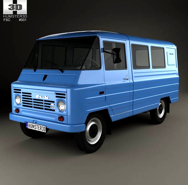 3D model of FSC Zuk (A07) Van 1975