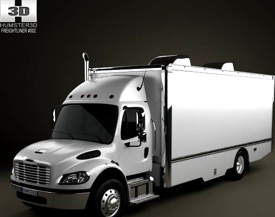 3D model of Freightliner M2 106 Custom Tool Truck 2012