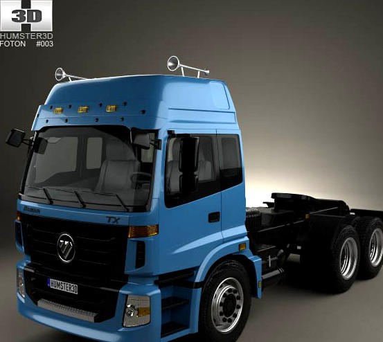 3D model of Foton Auman TX Tractor Truck 2012