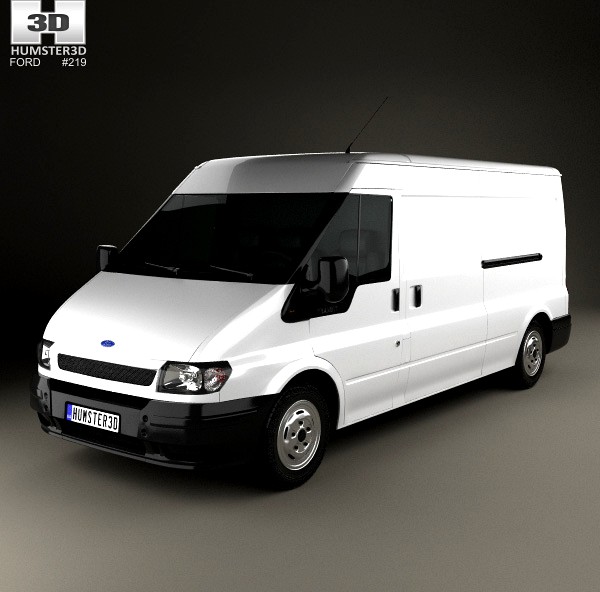 3D model of Ford Transit Panel Van 2000