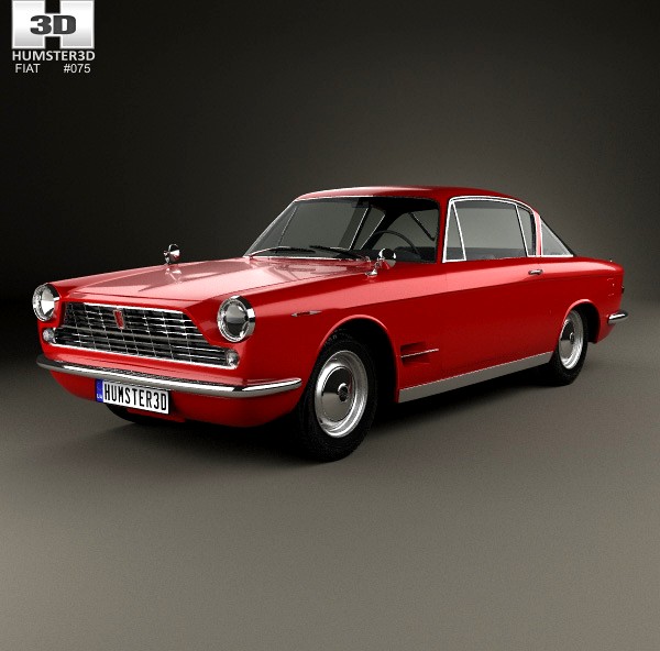 3D model of Fiat 2300 S coupe 1961